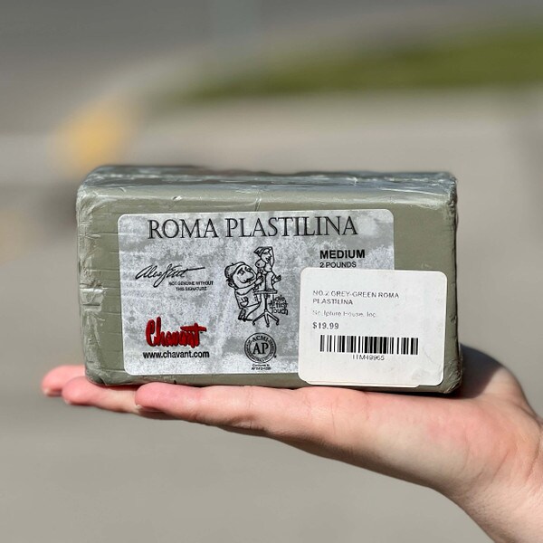 GREY-GREEN ROMA PLASTILINA 2lb